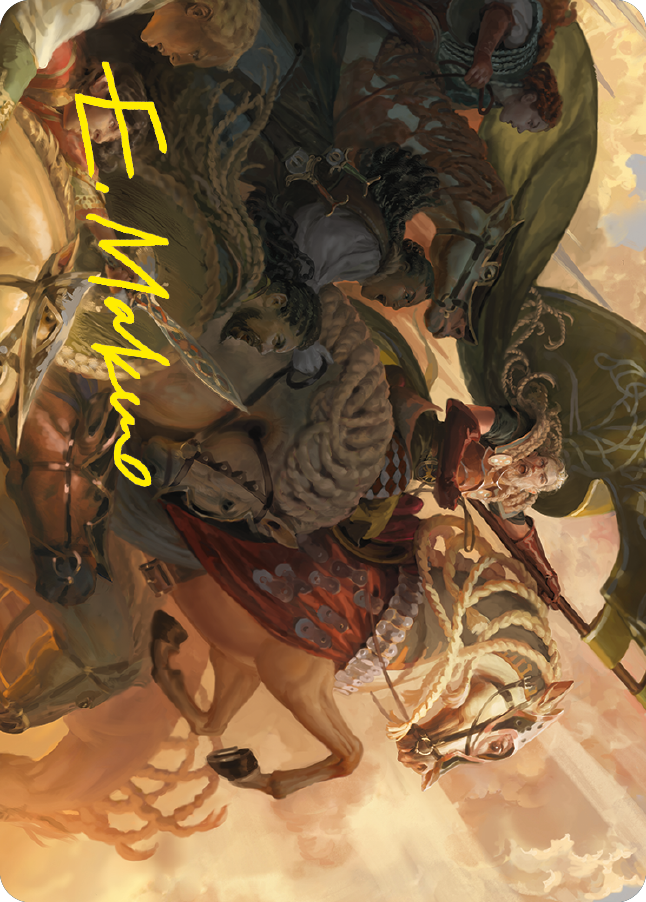 Marshal's Anthem Art Card (Gold-Stamped Signature) [The Lord of the Rings: Tales of Middle-earth Art Series] | Total Play