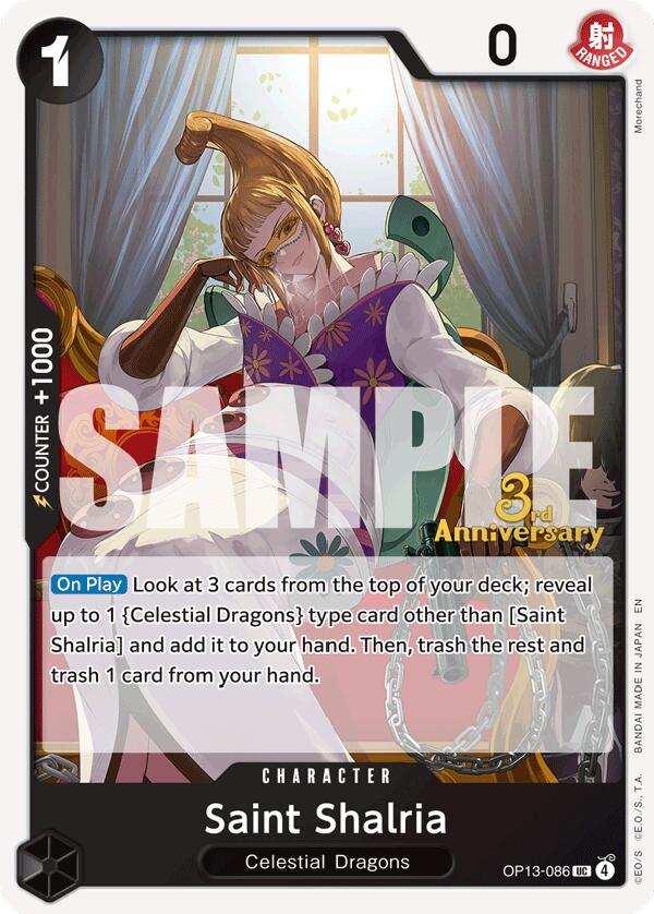 Saint Shalria [Carrying On His Will: 3rd Anniversary Tournament Cards] | Total Play
