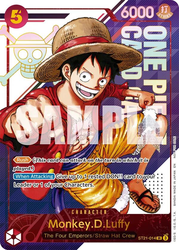 Monkey.D.Luffy (ST21-014) (3rd Anniversary Treasure Campaign Pack) [One Piece Promotion Cards] | Total Play