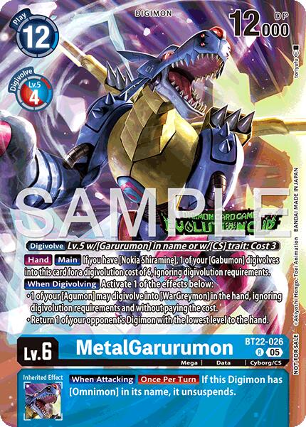 MetalGarurumon [BT22-026] (Evolution Cup 2025 Vol. 3 Participant) [Cyber Eden] | Total Play