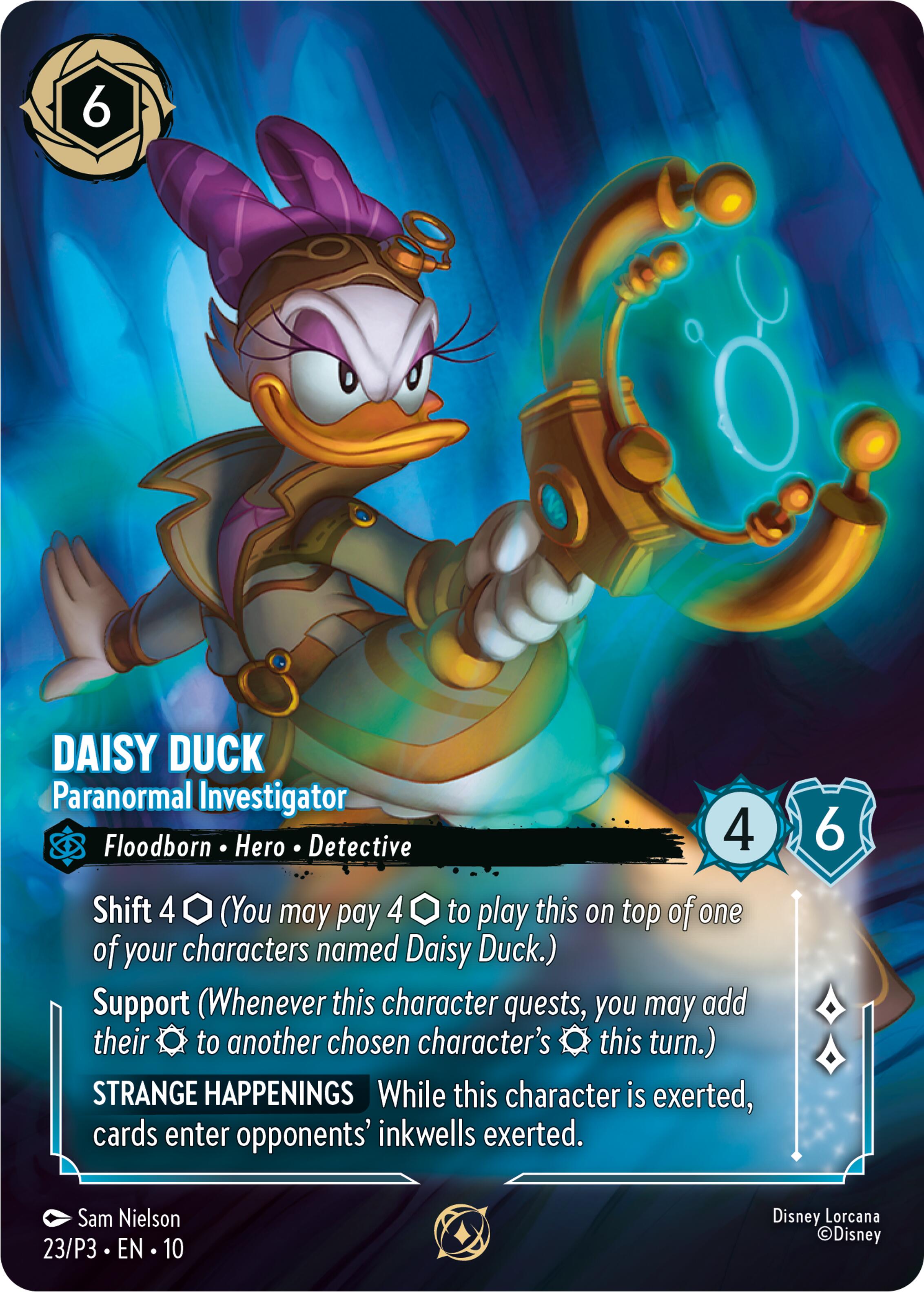 Daisy Duck - Paranormal Investigator (Store Championship Participant) (23) [Promo Cards] | Total Play