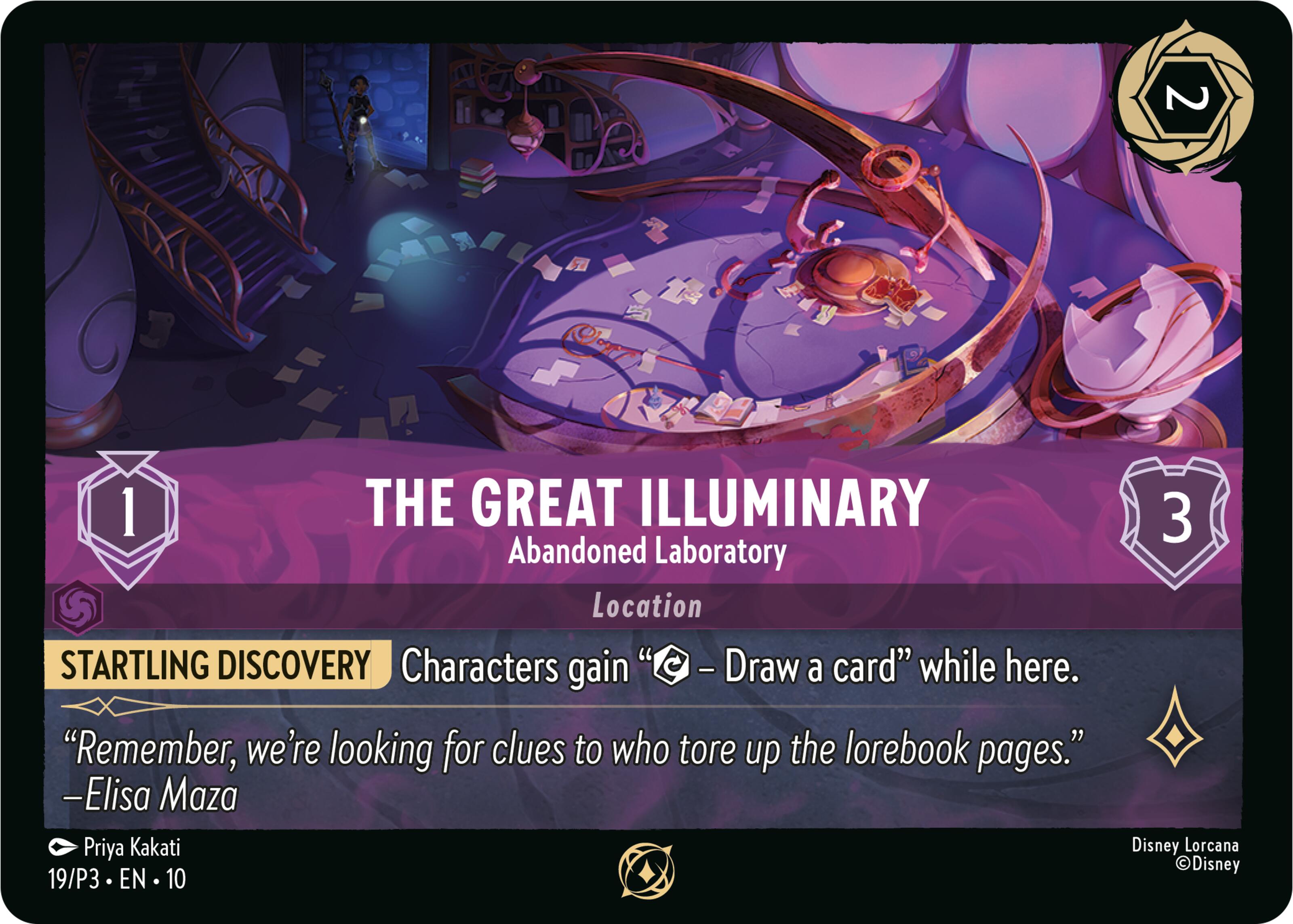 The Great Illuminary - Abandoned Laboratory (19) [Promo Cards] | Total Play