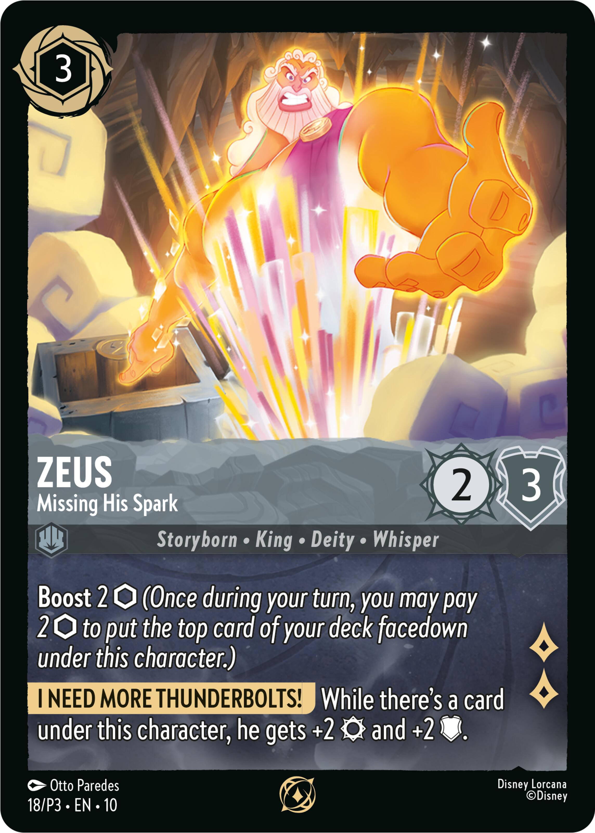 Zeus - Missing His Spark (18) [Promo Cards] | Total Play