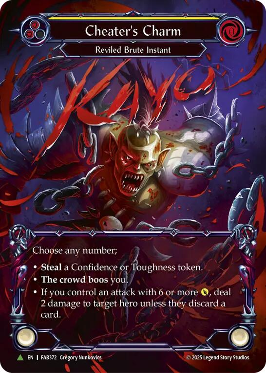 Cheater's Charm [FAB372] (Promo)  Cold Foil | Total Play