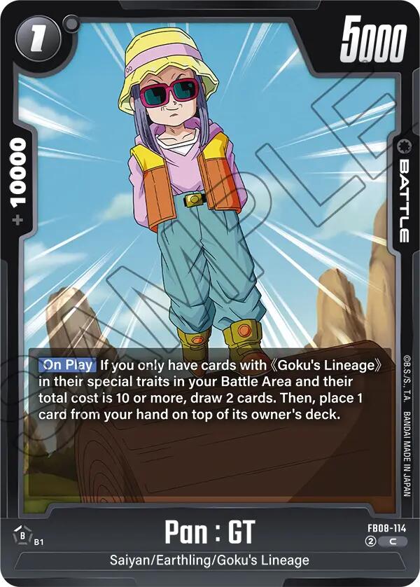 Pan : GT (FB08-114) [Saiyan's Pride] | Total Play
