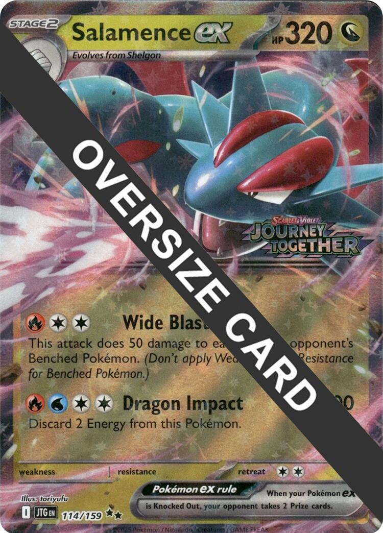 Salamence ex (114/159) (Jumbo Card) [Scarlet & Violet: Journey Together] | Total Play