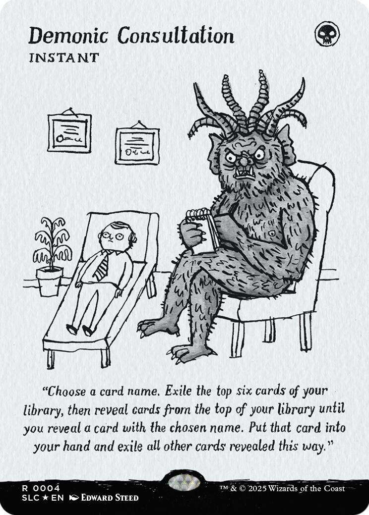 Demonic Consultation (Halo Foil) [Secret Lair Countdown Kit] | Total Play