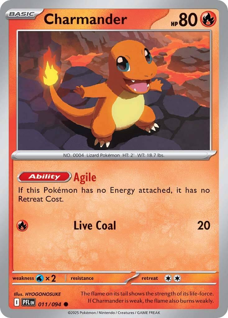 Charmander (011/094) [Mega Evolution: Phantasmal Flames] | Total Play