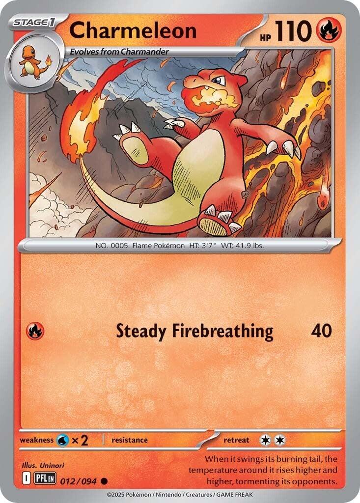 Charmeleon (012/094) [Mega Evolution: Phantasmal Flames] | Total Play