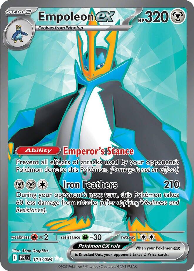 Empoleon ex (114/094) [Mega Evolution: Phantasmal Flames] | Total Play