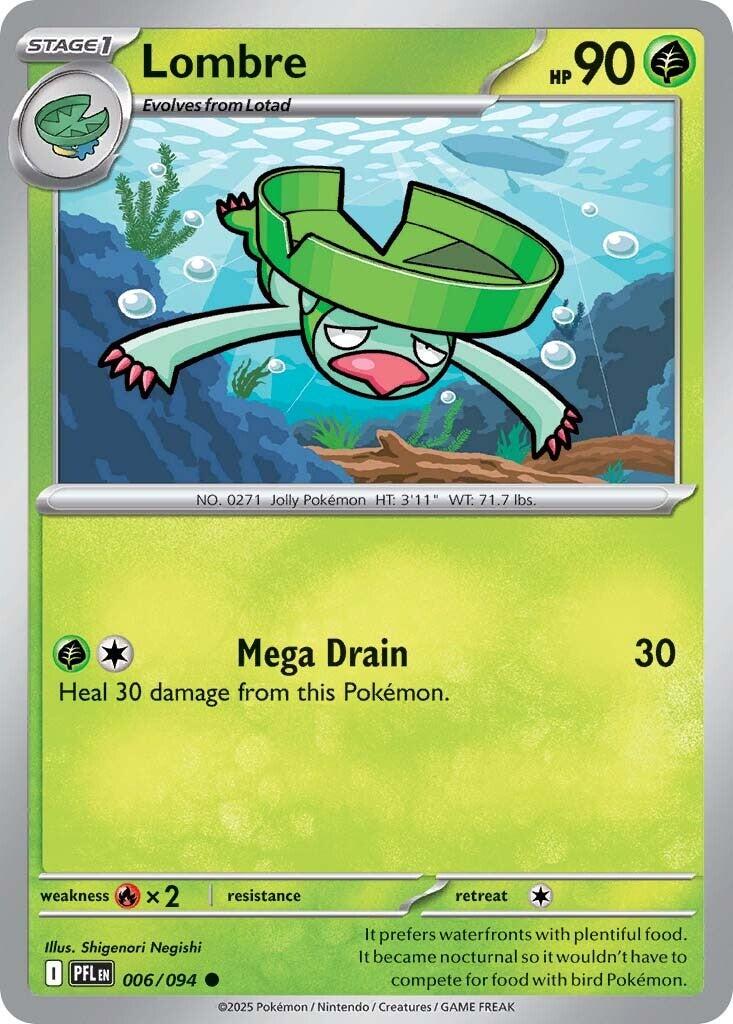 Lombre (006/094) [Mega Evolution: Phantasmal Flames] | Total Play