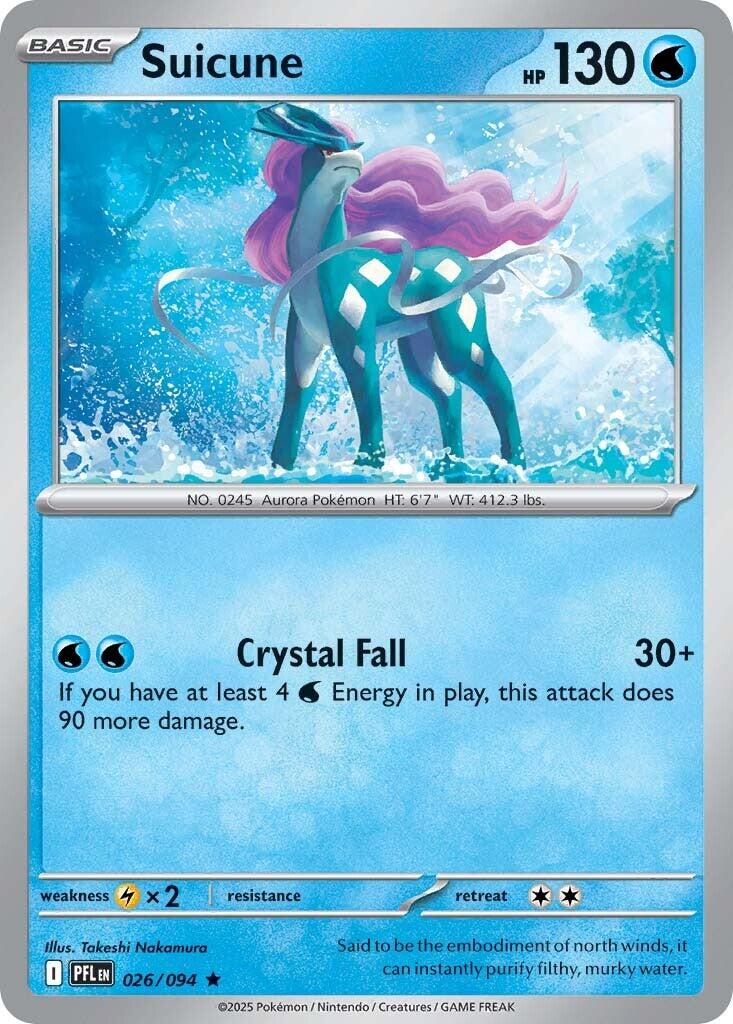 Suicune (026/094) [Mega Evolution: Phantasmal Flames] | Total Play