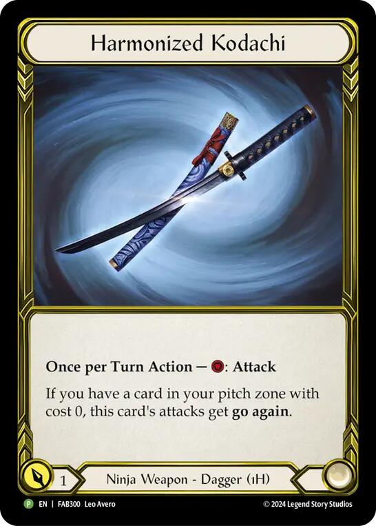 Harmonized Kodachi (Golden) [FAB300] (Promo)  Cold Foil | Total Play