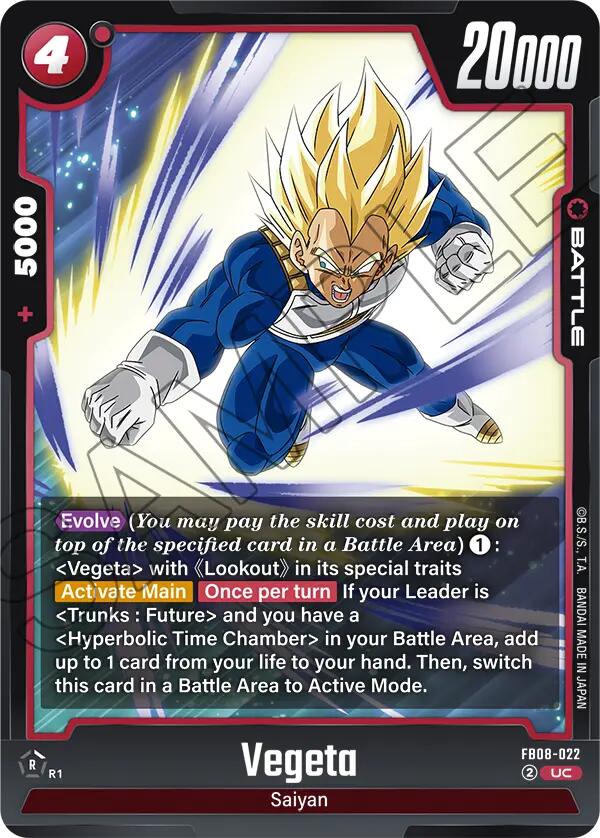 Vegeta (FB08-022) [Saiyan's Pride] | Total Play