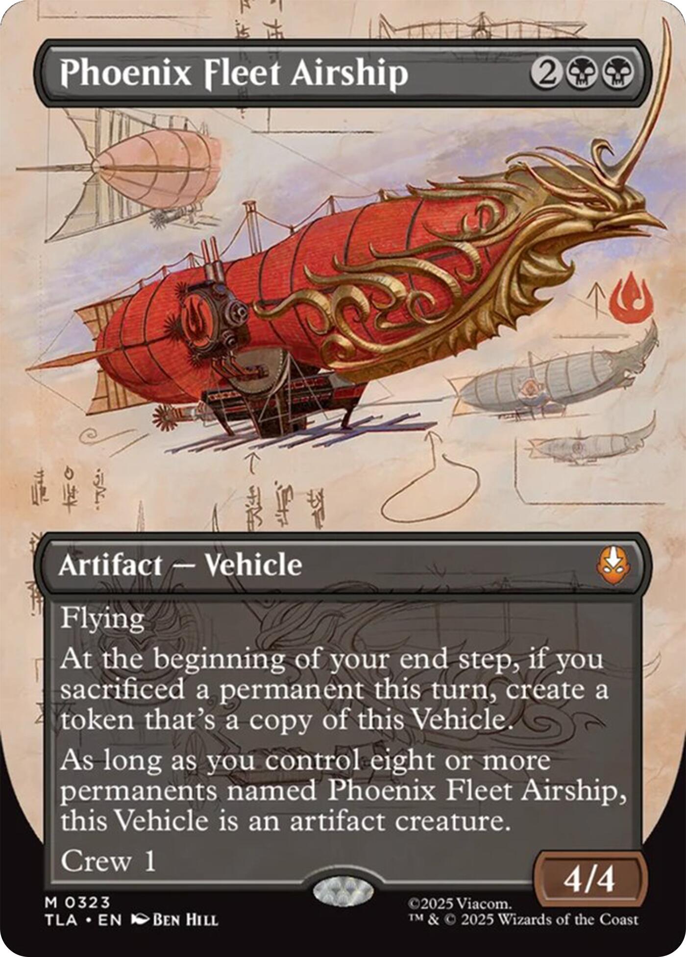Phoenix Fleet Airship (Borderless) [Avatar: The Last Airbender] | Total Play