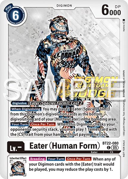 Eater [BT22-080] (Human Form) (Judge Pack 2025 Wave 2) [Cyber Eden] | Total Play