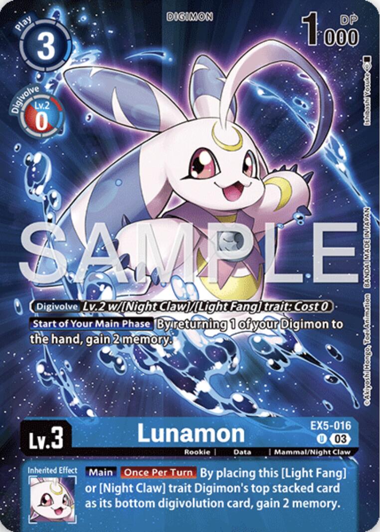 Lunamon [EX5-016] (Digimon Story: Time Stranger Collector's Edition) [Animal Colosseum] | Total Play