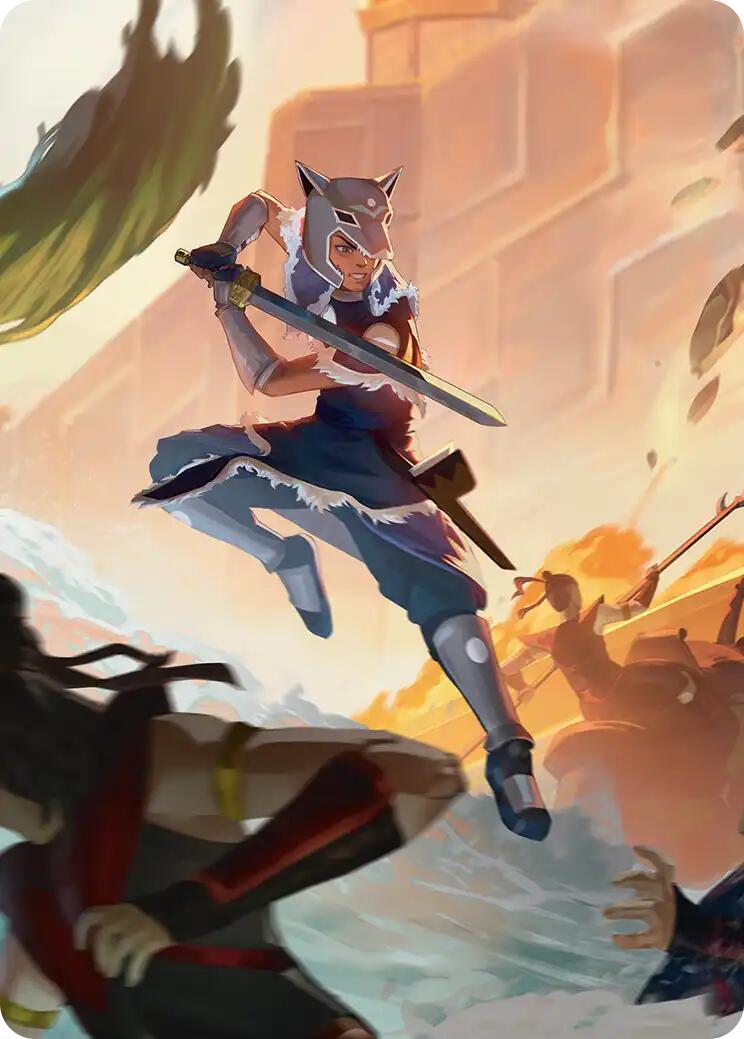 Sokka's Charge Art Card [Avatar: The Last Airbender Art Series] | Total Play