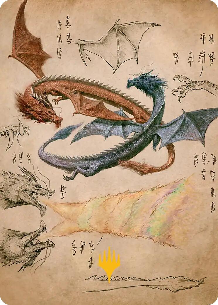 Ran and Shaw Art Card (Gold-Stamped Planeswalker Symbol) [Avatar: The Last Airbender Art Series] | Total Play