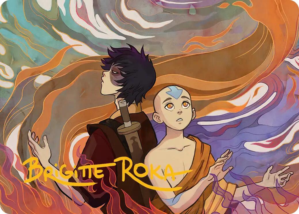 Fated Firepower Art Card (Gold-Stamped Signature) [Avatar: The Last Airbender Art Series] | Total Play