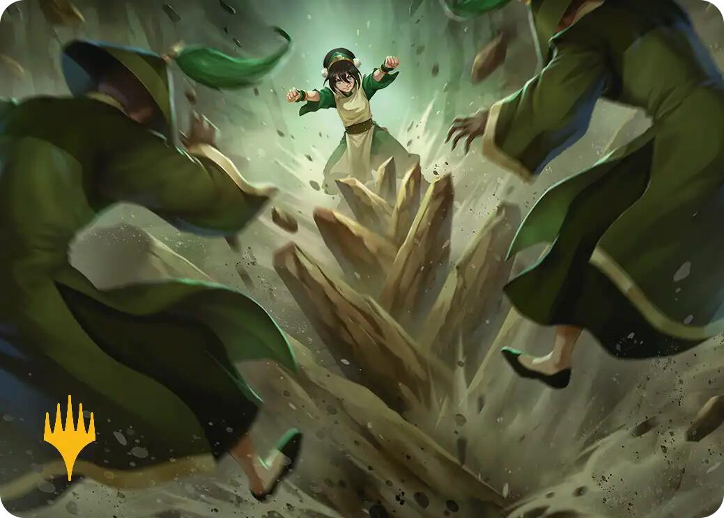 Rockalanche Art Card (Gold-Stamped Planeswalker Symbol) [Avatar: The Last Airbender Art Series] | Total Play