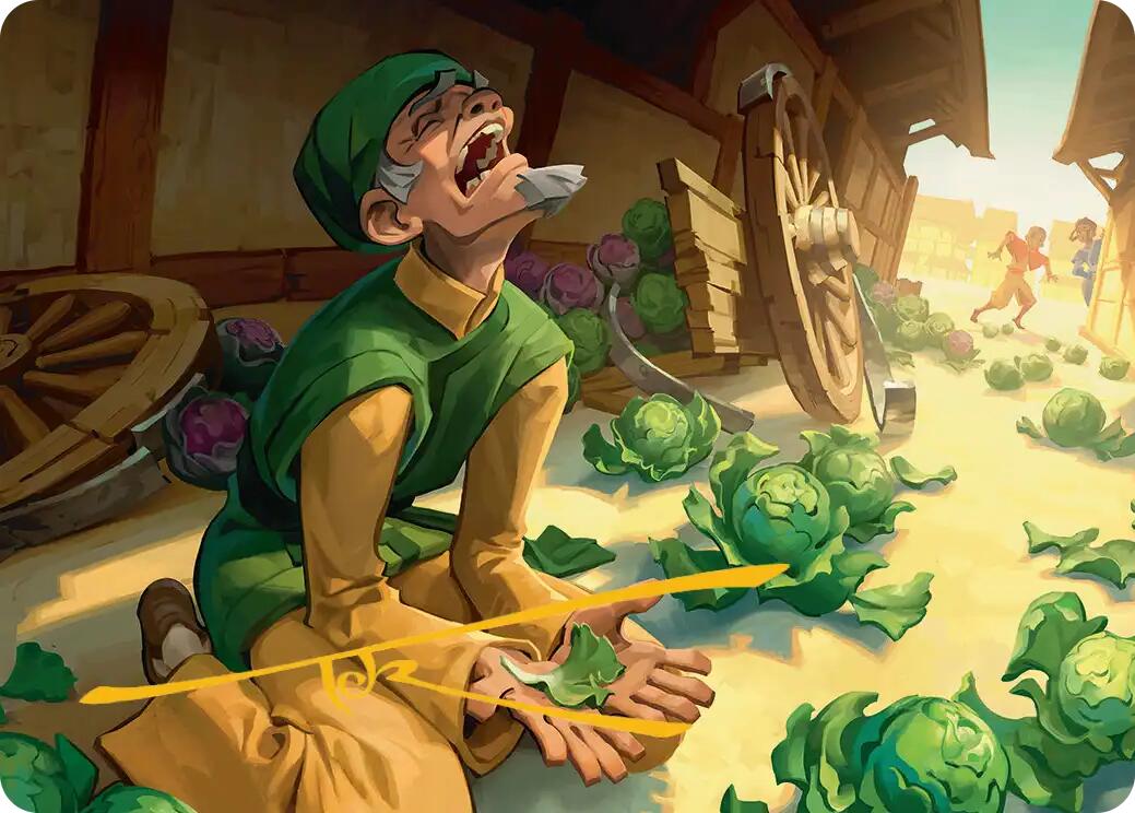Unlucky Cabbage Merchant Art Card (Gold-Stamped Signature) [Avatar: The Last Airbender Art Series] | Total Play