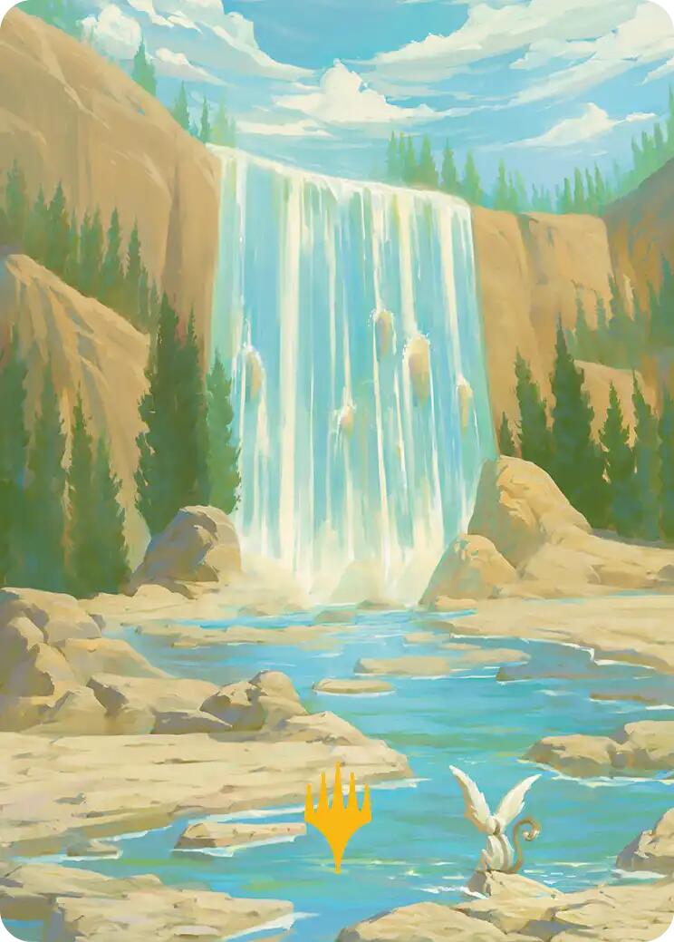 Island Art Card (Gold-Stamped Signature) [Avatar: The Last Airbender Art Series] | Total Play