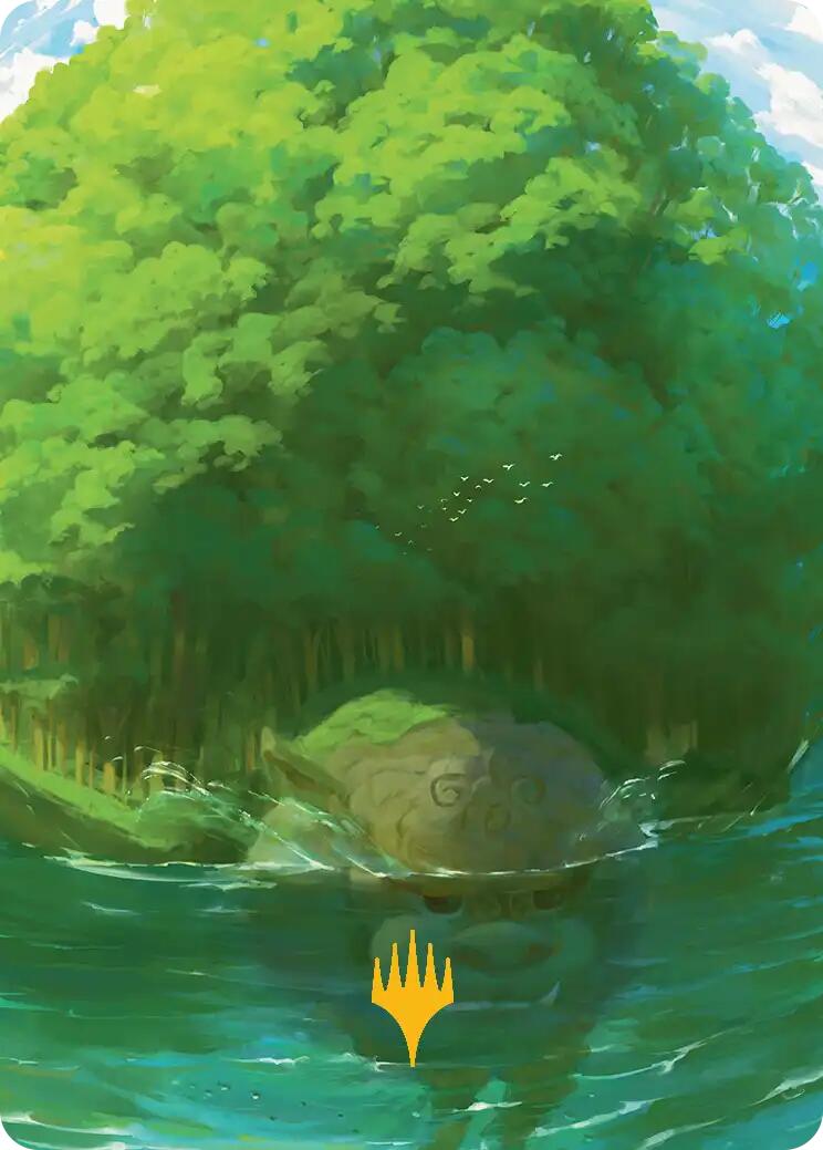 Forest Art Card (Gold-Stamped Planeswalker Symbol) [Avatar: The Last Airbender Art Series] | Total Play