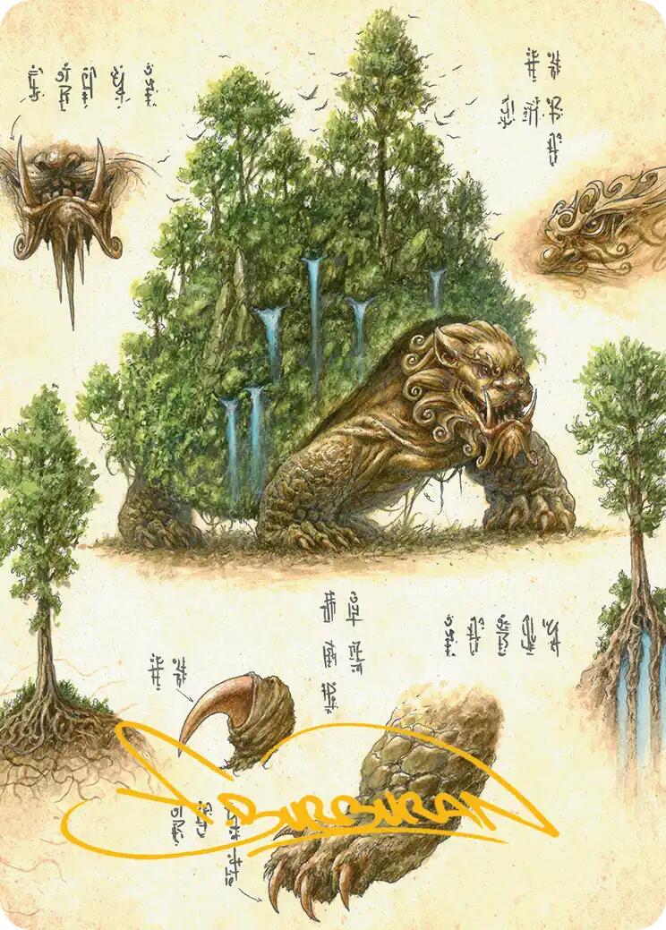 The Lion-Turtle Art Card (Gold-Stamped Signature) [Avatar: The Last Airbender Art Series] | Total Play