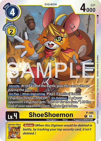 ShoeShoemon [P-165] (Event Pack 8) [Promotional Cards] | Total Play