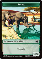 Rhino (013) // Beast (011) Double-Sided Token [Marvel Super Heroes Commander Tokens] | Total Play
