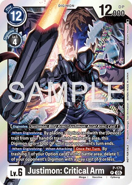 Justimon: Critical Arm [P-179] (Event Pack 8) [Promotional Cards] | Total Play