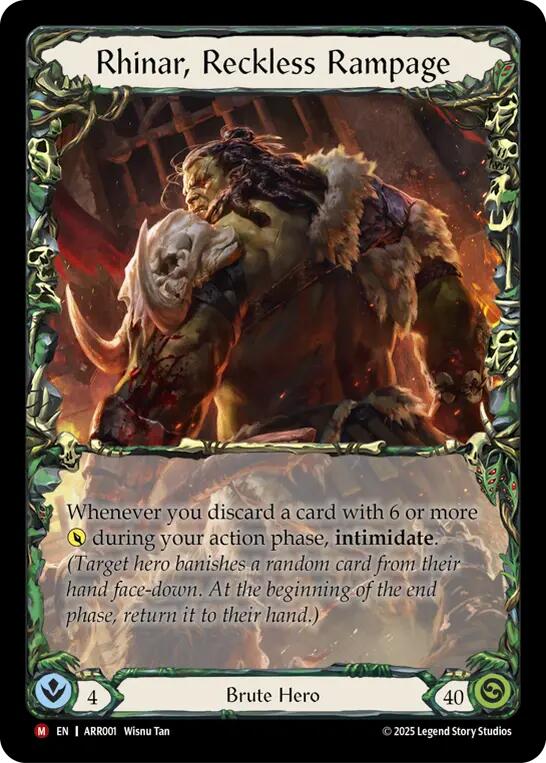 Rhinar, Reckless Rampage [ARR001] (Armory Deck: Rhinar) | Total Play