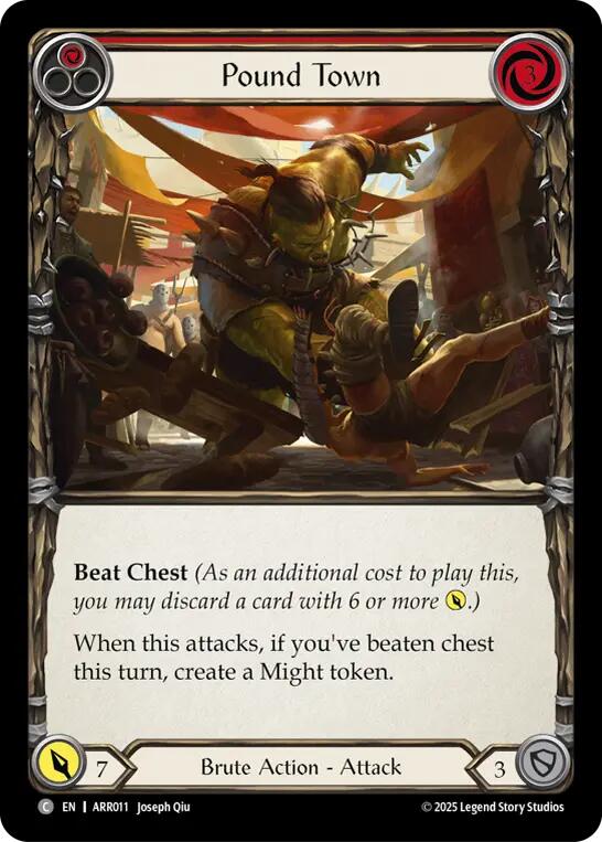 Pound Town (Red) [ARR011] (Armory Deck: Rhinar) | Total Play