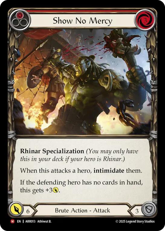 Show No Mercy [ARR013] (Armory Deck: Rhinar) | Total Play
