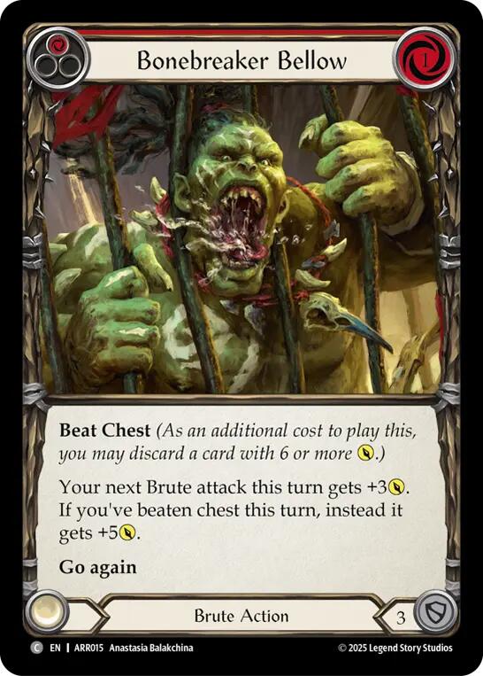 Bonebreaker Bellow (Red) [ARR015] (Armory Deck: Rhinar) | Total Play