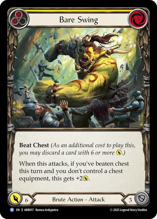 Bare Swing (Yellow) [ARR017] (Armory Deck: Rhinar) | Total Play