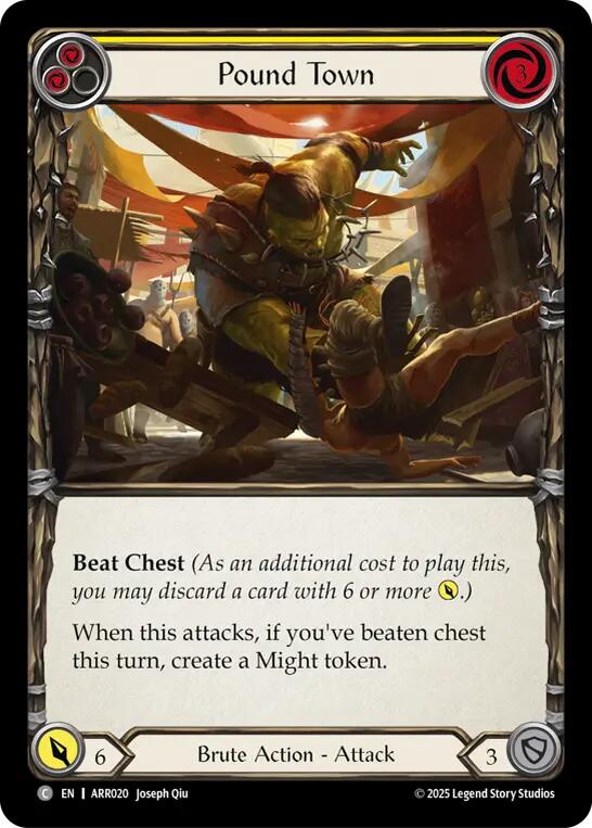 Pound Town (Yellow) [ARR020] (Armory Deck: Rhinar) | Total Play
