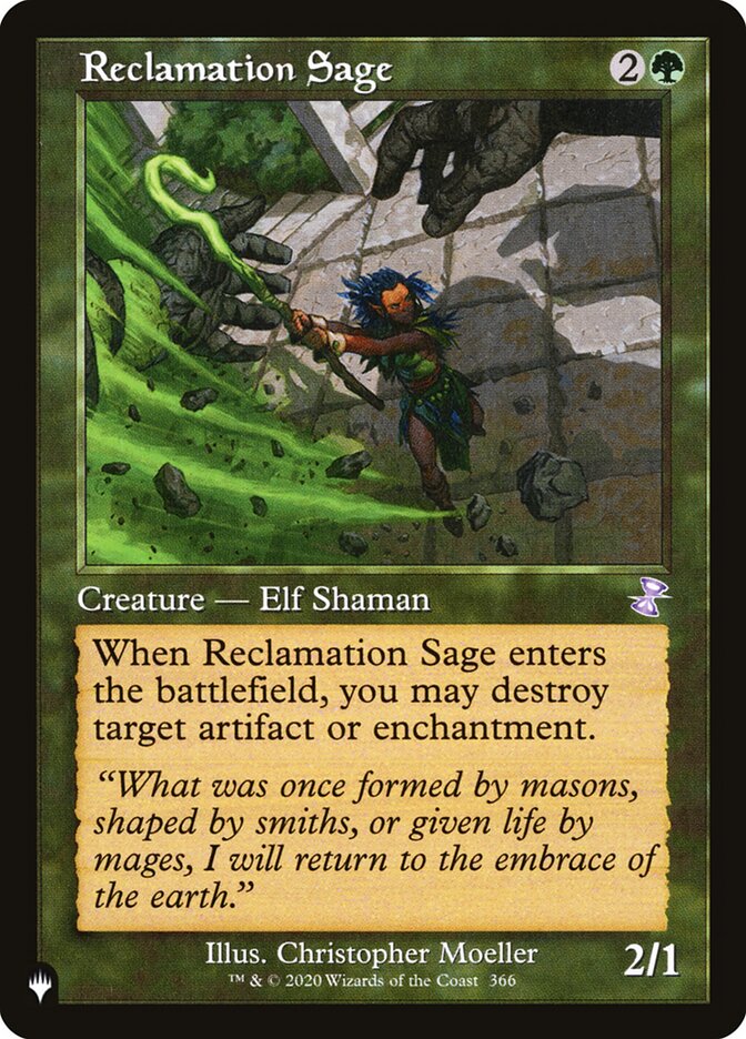 Reclamation Sage [The List] | Total Play