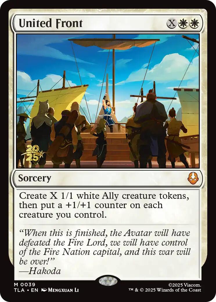 United Front [Avatar: The Last Airbender Prerelease Cards] | Total Play