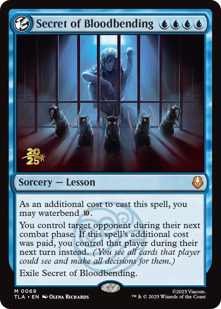 Secret of Bloodbending [Avatar: The Last Airbender Prerelease Cards] | Total Play