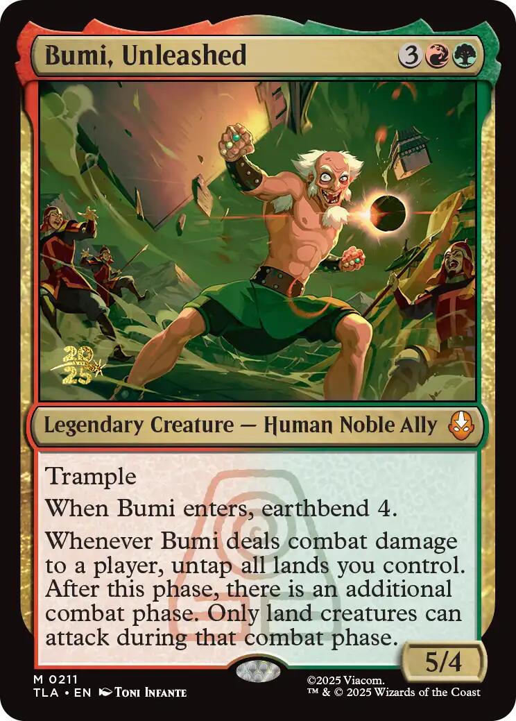 Bumi, Unleashed [Avatar: The Last Airbender Prerelease Cards] | Total Play