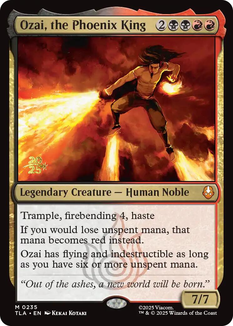 Ozai, the Phoenix King [Avatar: The Last Airbender Prerelease Cards] | Total Play
