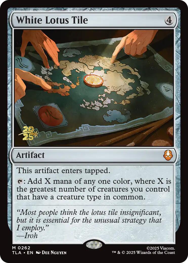 White Lotus Tile [Avatar: The Last Airbender Prerelease Cards] | Total Play