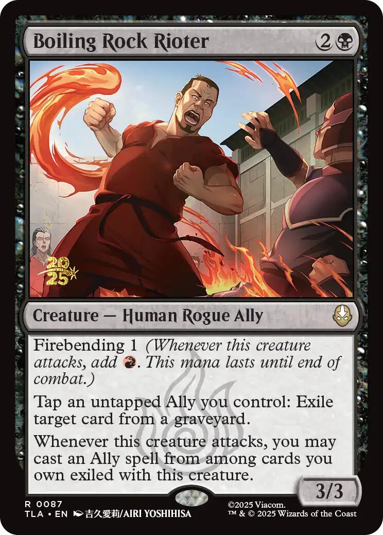 Boiling Rock Rioter [Avatar: The Last Airbender Prerelease Cards] | Total Play