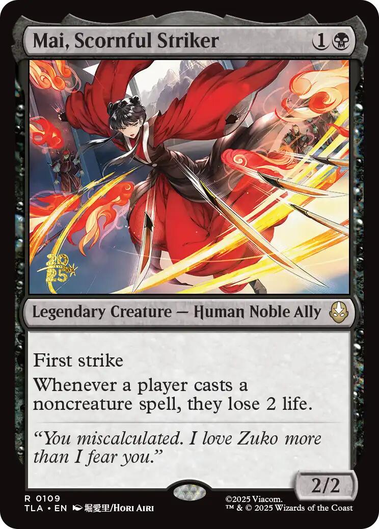 Mai, Scornful Striker [Avatar: The Last Airbender Prerelease Cards] | Total Play