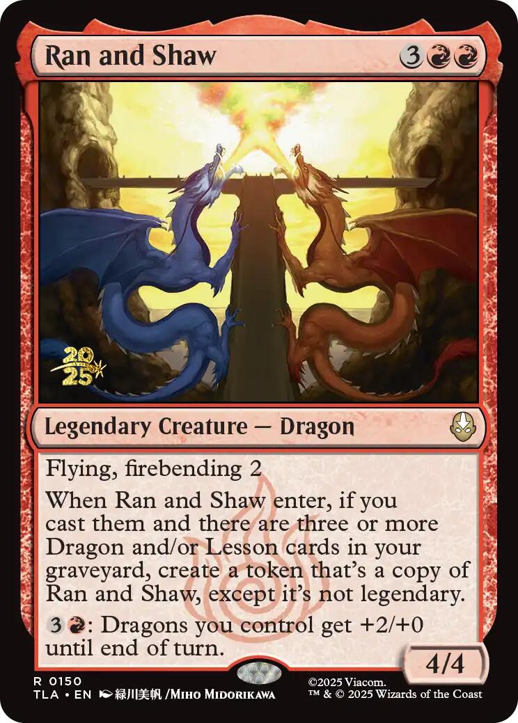 Ran and Shaw [Avatar: The Last Airbender Prerelease Cards] | Total Play
