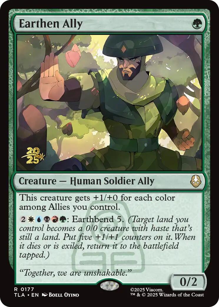 Earthen Ally [Avatar: The Last Airbender Prerelease Cards] | Total Play