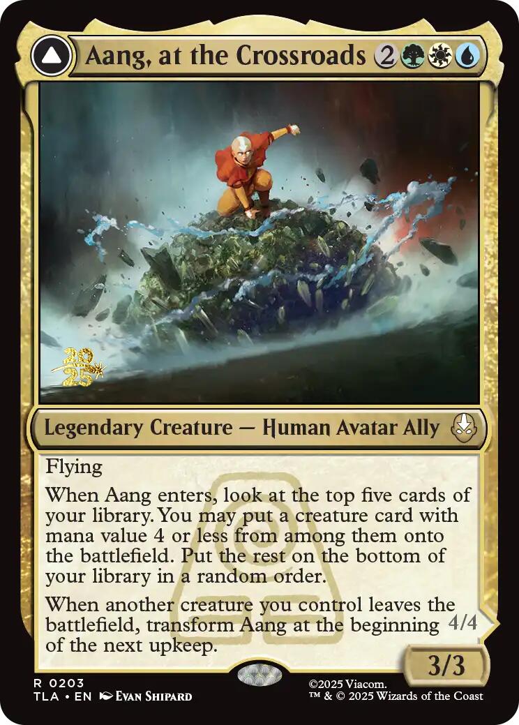 Aang, at the Crossroads [Avatar: The Last Airbender Prerelease Cards] | Total Play