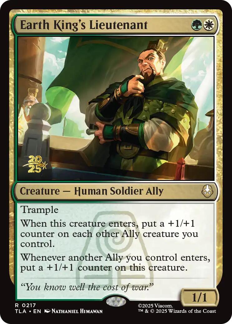 Earth King's Lieutenant [Avatar: The Last Airbender Prerelease Cards] | Total Play
